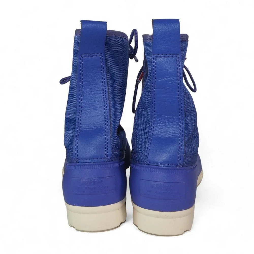 Native The Jimmy Citylite Rain Ankle Duck‎ Boots Purple Women's 7